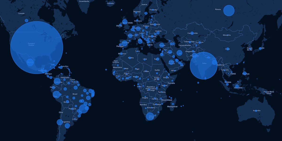 A realidade da pandemia.