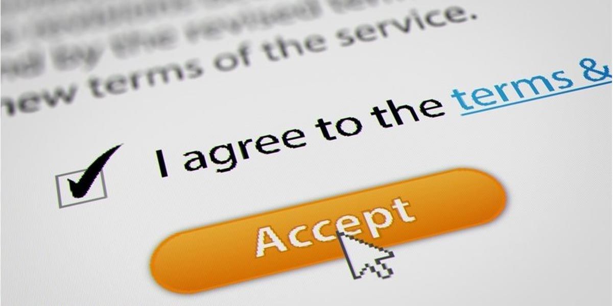 Termos e condições.